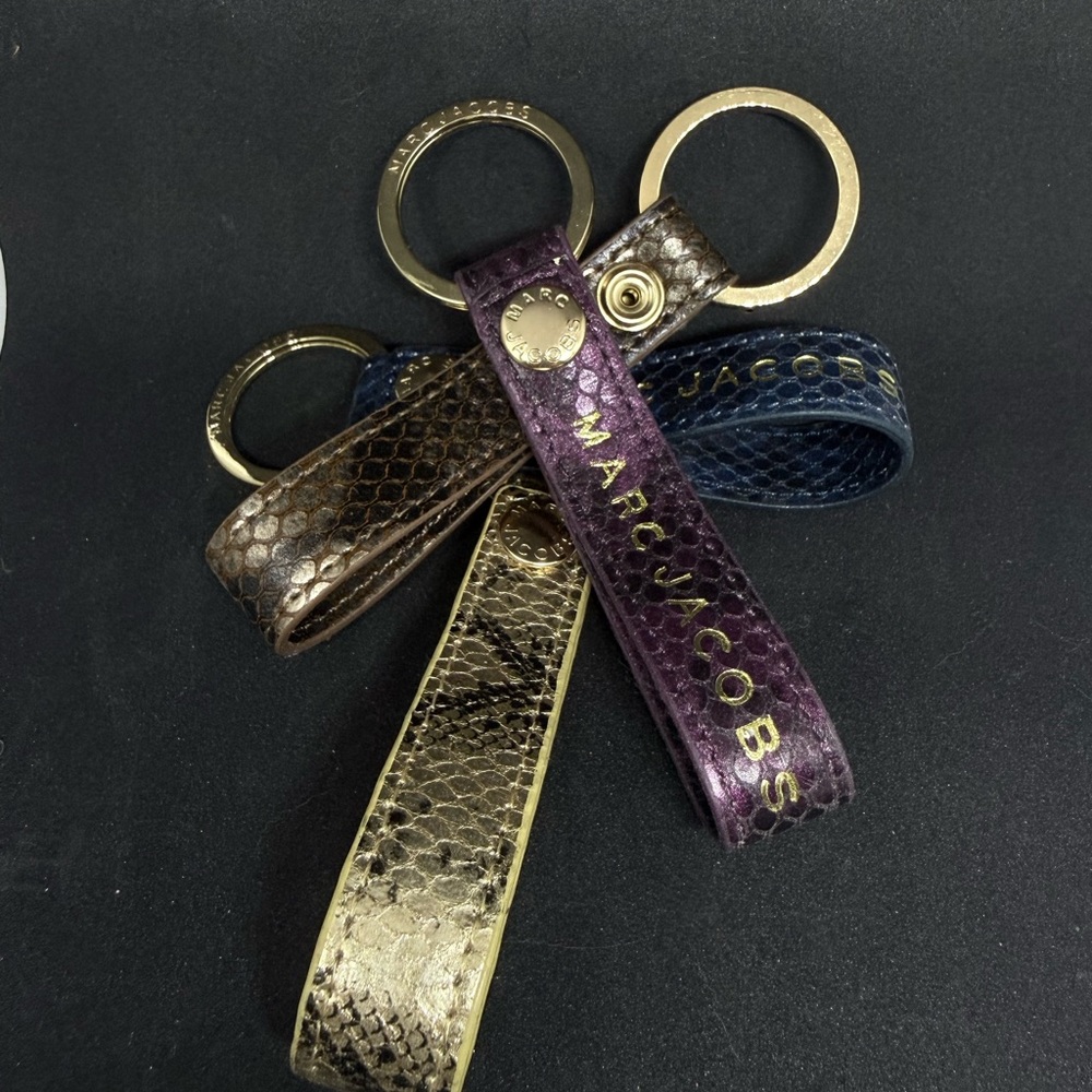 Marc Jacobs Keychain bag charm- Gold, Brown, Purple, Blue (One at Random)